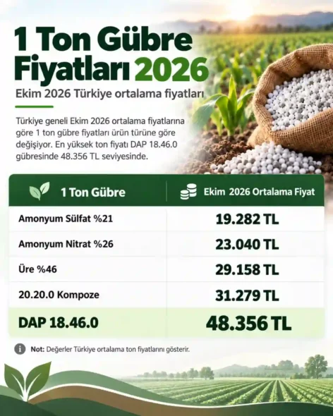 1 Ton Gübre Fiyatları