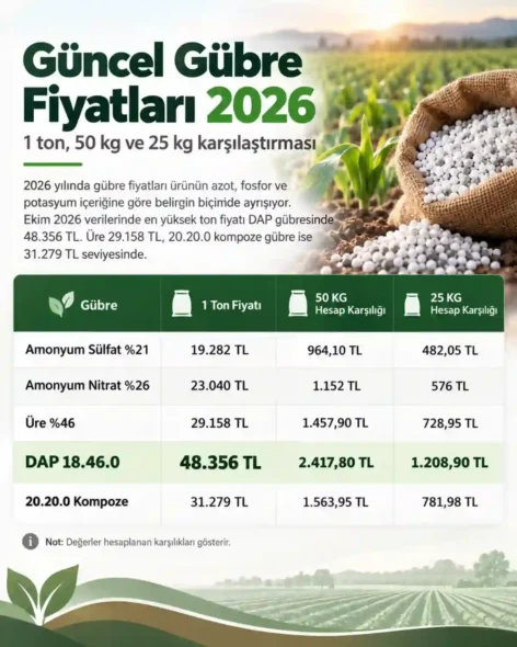 Güncel Gübre Fiyatları