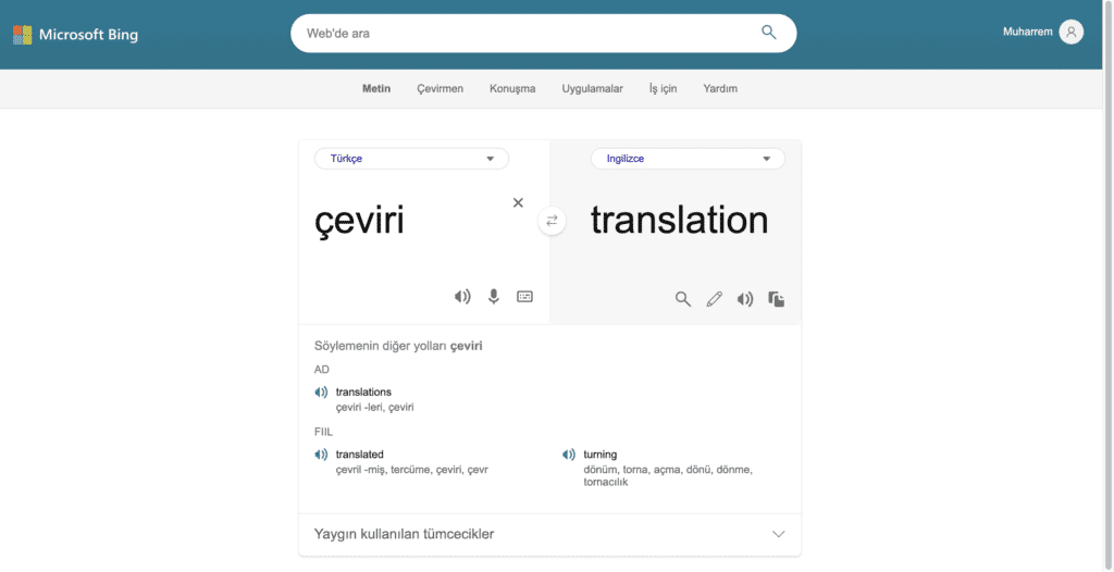 Bing Çeviri