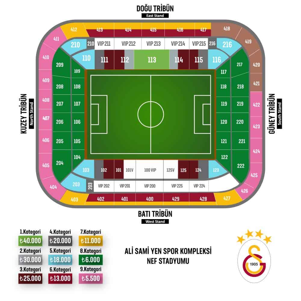 Galatasaray Kombine Fiyatları