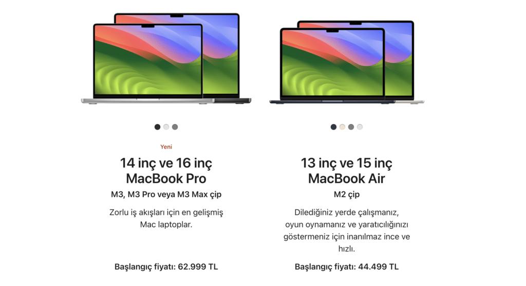m3 Macbook pro fiyatları 2024