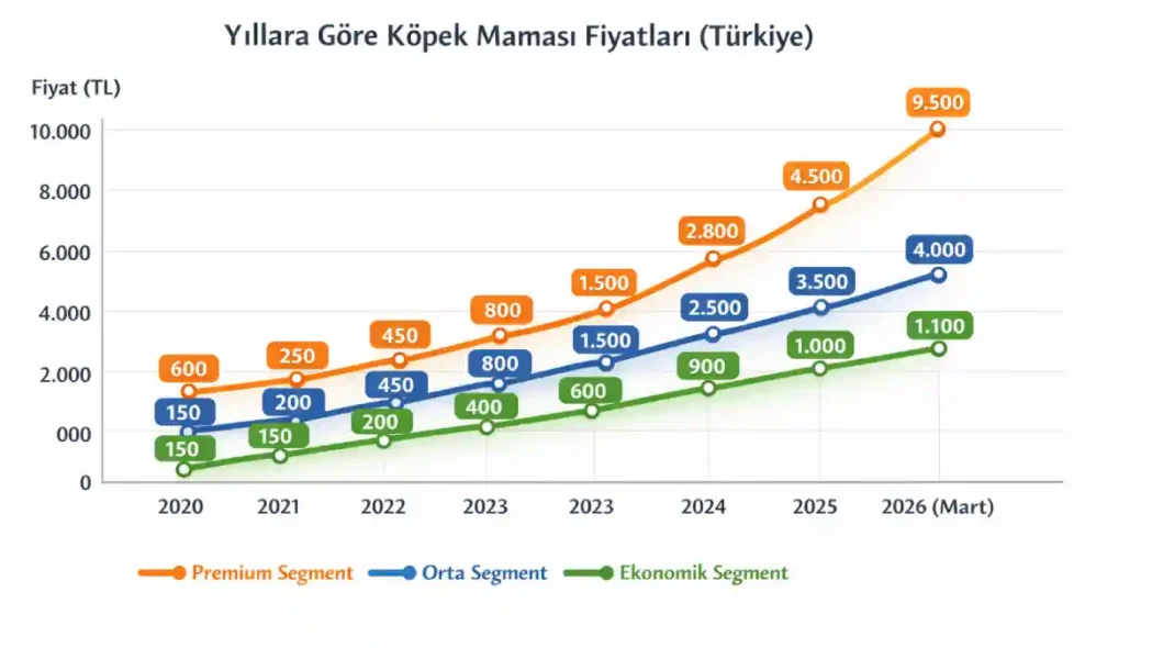 Yıllara Göre Köpek Maması Fiyatları