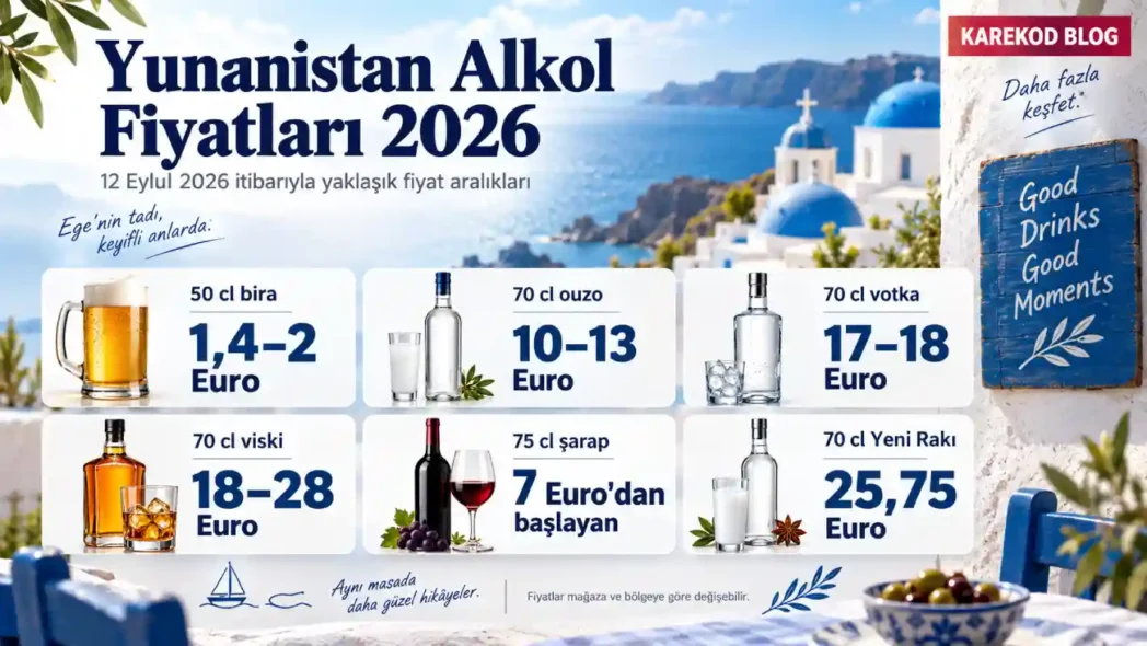 Güncel Yunanistan Alkol Fiyatları