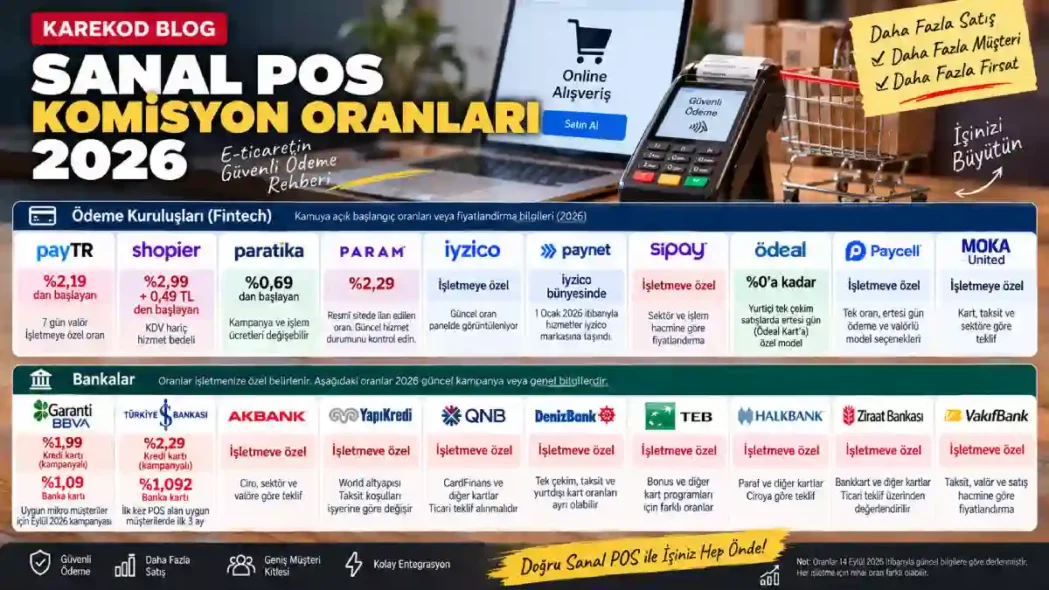 Güncel Sanal Pos Komisyon Oranları