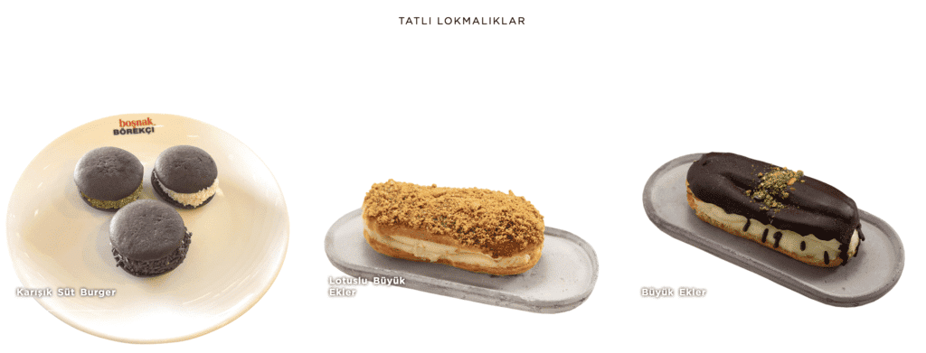 Boşnak Börekçisi Tatlı Çeşitleri