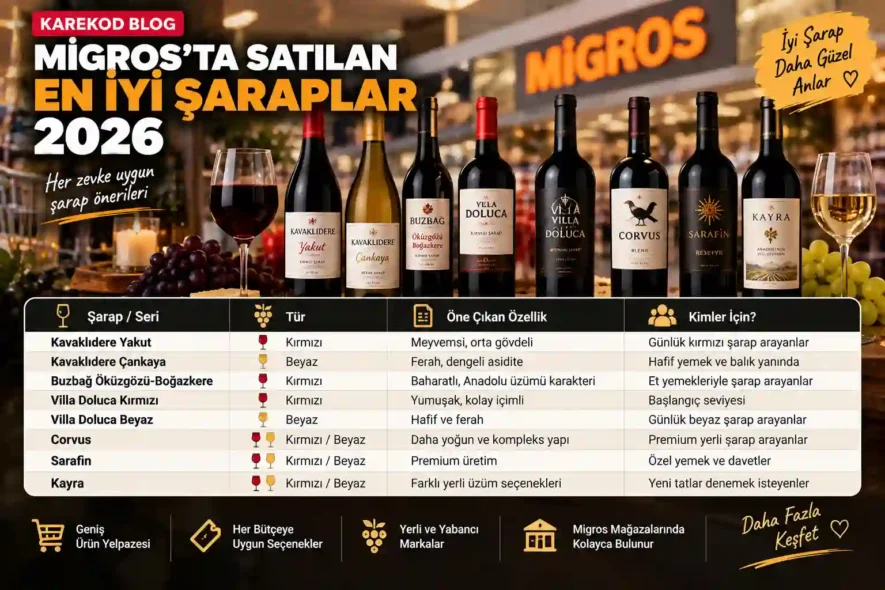 Migros'ta Satılan En İyi Şaraplar