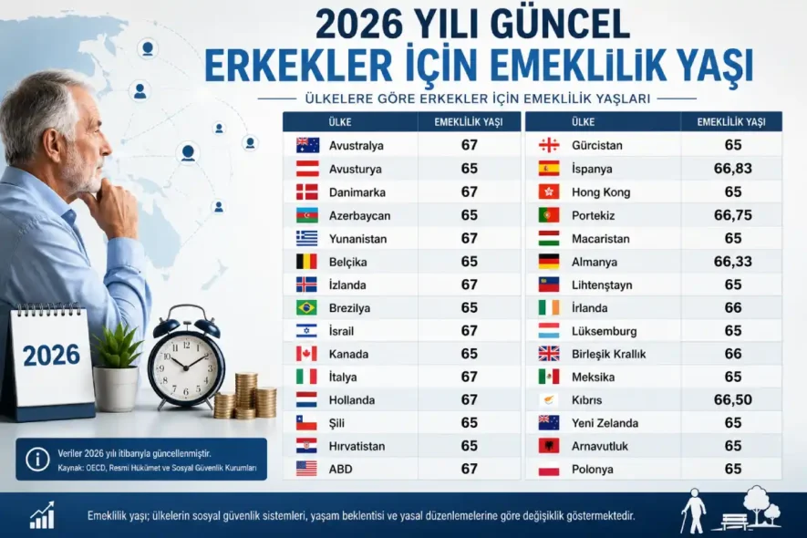 Erkekler İçin Emeklilik Yaşı
