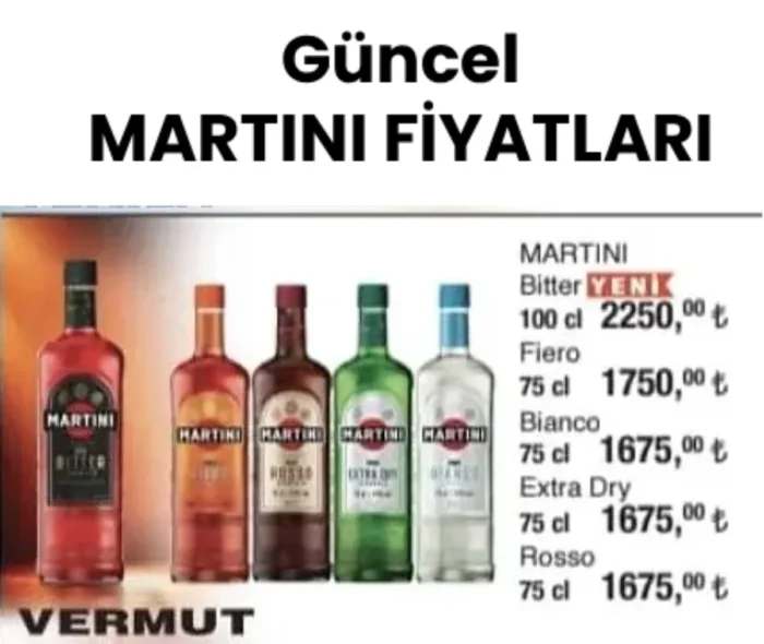 Güncel Martini Fiyatları