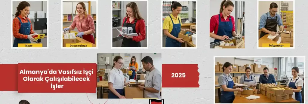 Almanya'da Vasıfsız İşçi
Olarak Çalışılabilecek
İşler