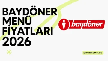 Baydöner Menü Fiyatları