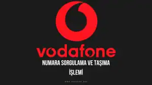 Numara Sorgulama Vodafone