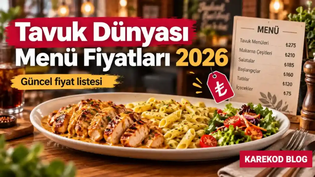 tavuk dünyası menü fiyatları