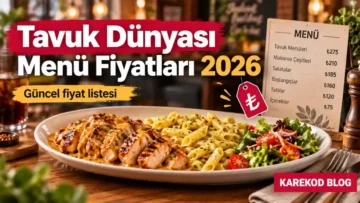 tavuk dünyası menü fiyatları