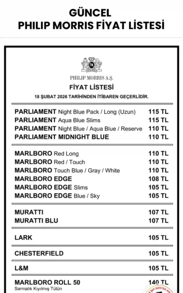 Parliament Sigara Fiyatları