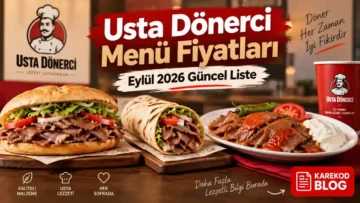 Usta Dönerci Fiyat Listesi