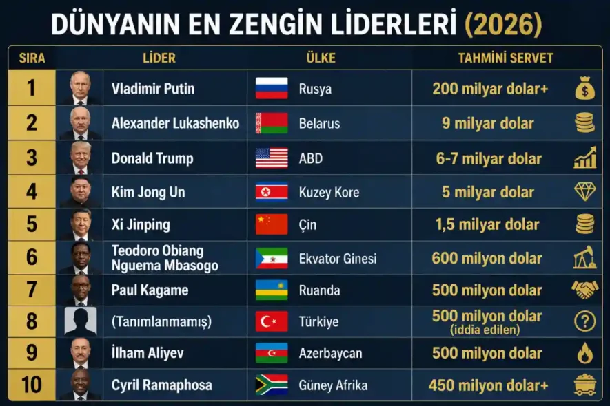 Dünyanın En Zengin Liderleri
