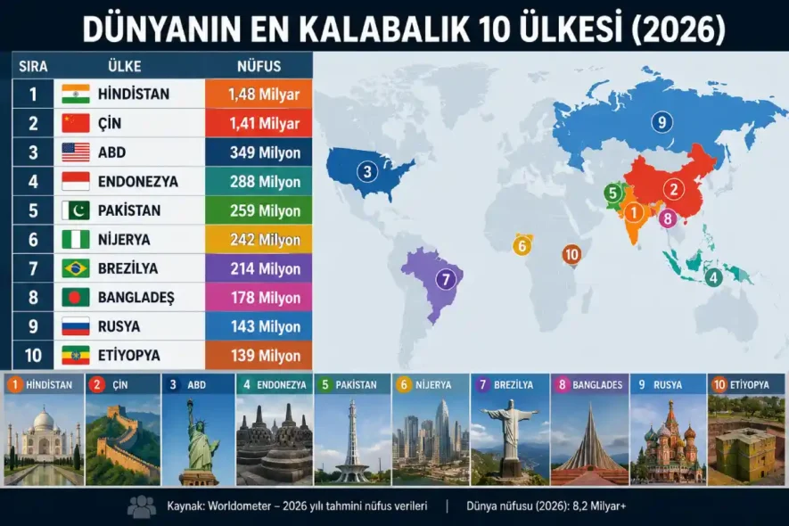 En Kalabalık Ülkeler