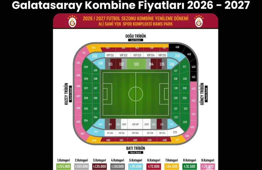 Galatasaray Kombine Fiyatları