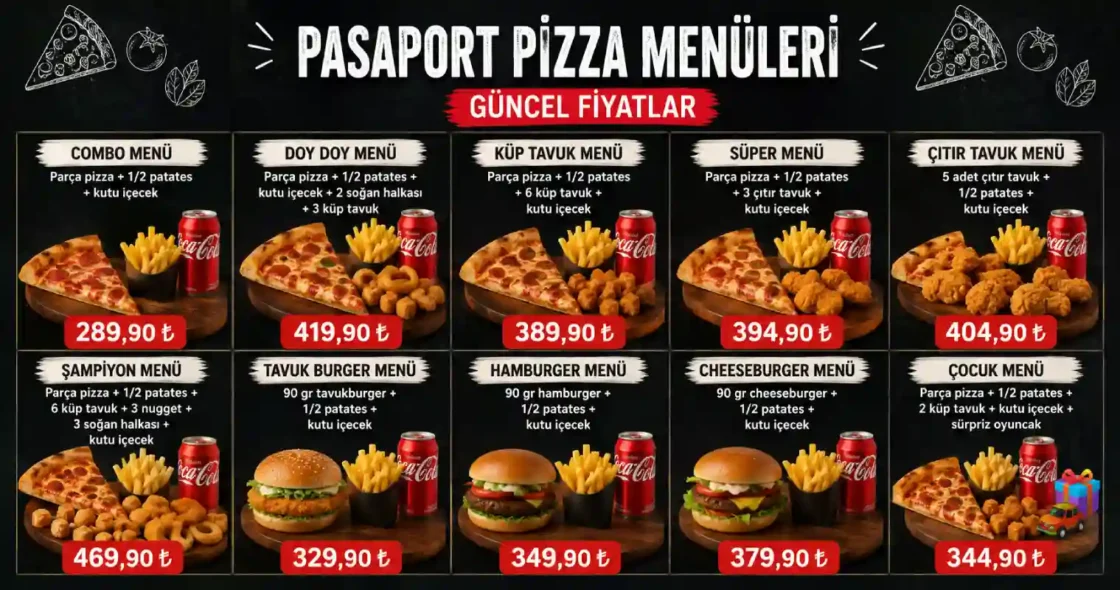 Pasaport Pizza Menü