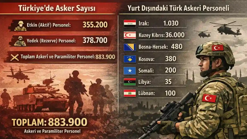 Türkiye’de Asker Sayısı 2026