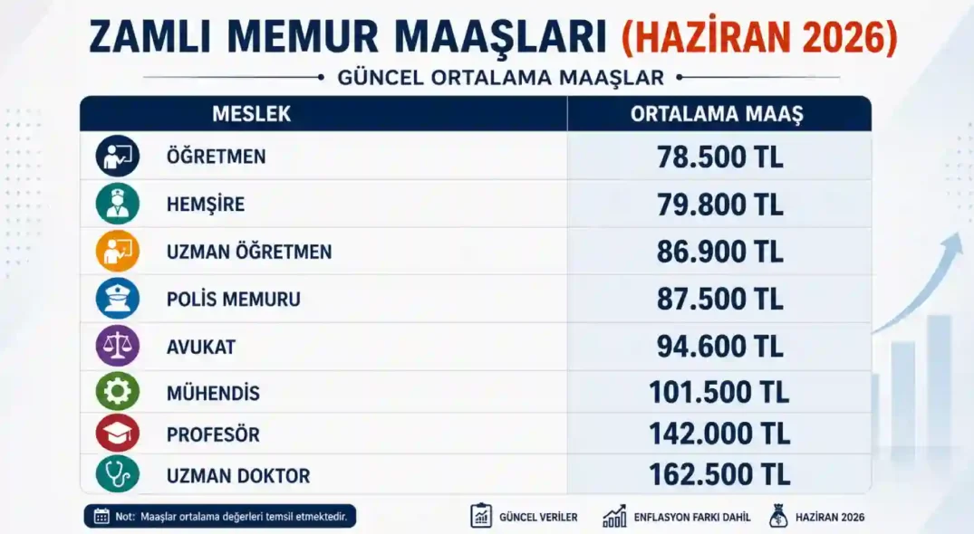 Zamlı Memur Maaşları 2026