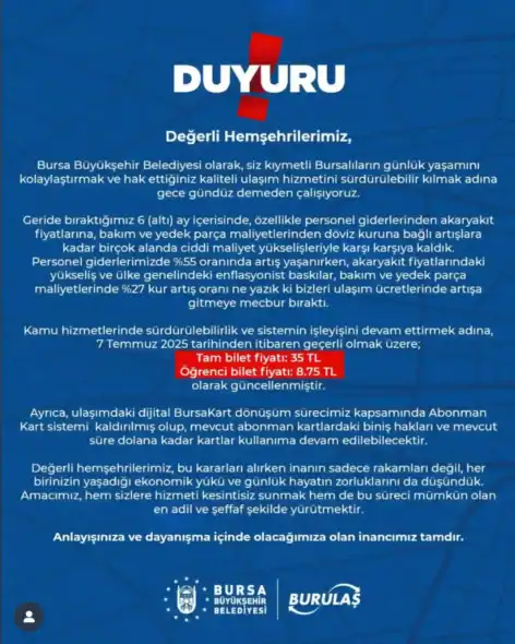 Abonman Kart Sistemi Kaldırıldı