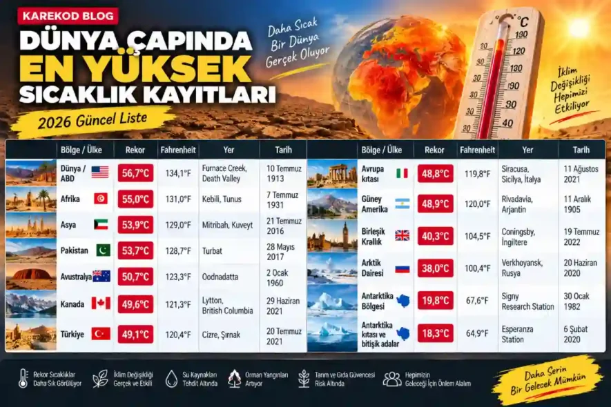 En Yüksek Sıcaklık Kayıtları