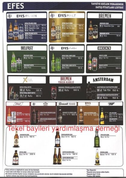 Güncel Efes Bira Fiyatları