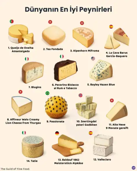 Dünyanın En İyi Peynirleri 2025