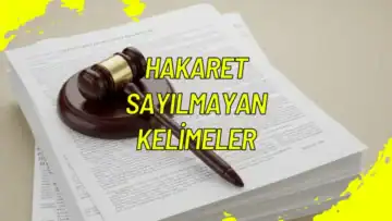 Hakaret Sayılmayan Kelimeler 2025