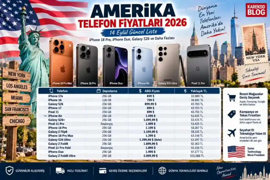 Güncel Amerika Telefon Fiyatları