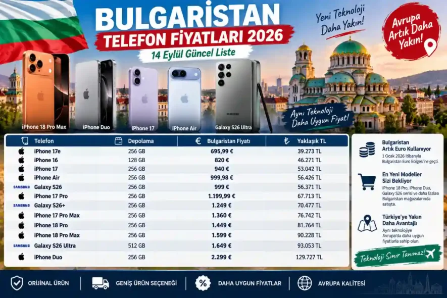 Güncel Bulgaristan Telefon Fiyatları