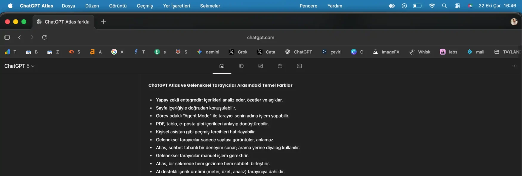 ChatGPT Atlas ve Geleneksel Tarayıcılar Arasındaki Temel Farklar