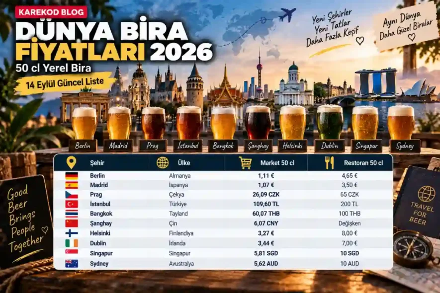 Dünya Genelin Bira Fiyatları