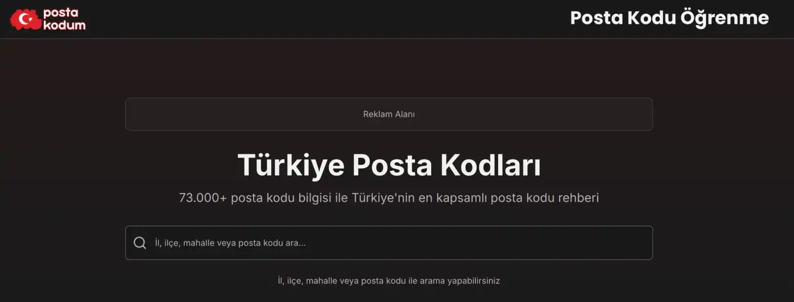 Posta Kodu Öğrenme 