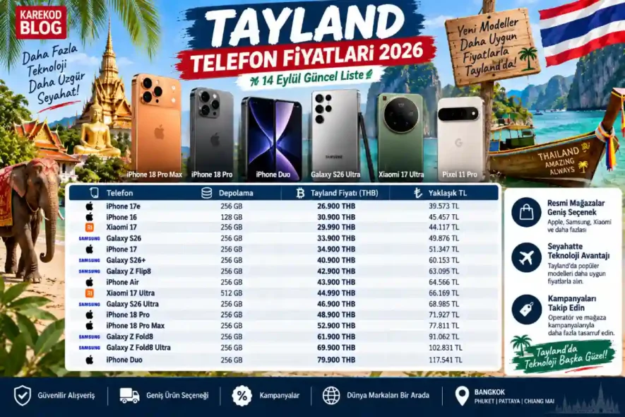 Güncel Tayland Telefon Fiyatları