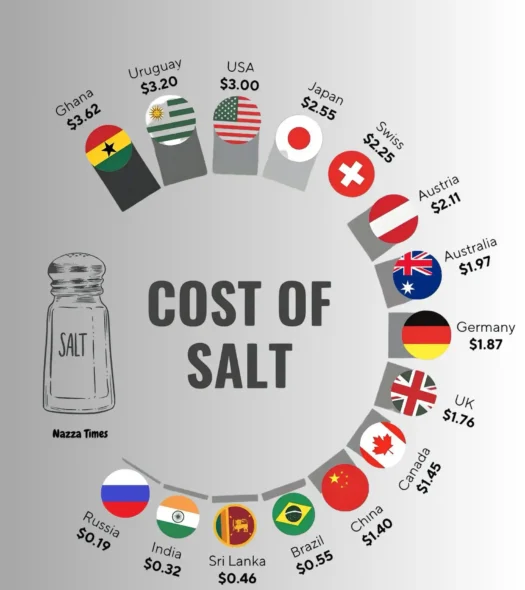 Ülkelere Göre Tuz Fiyatları