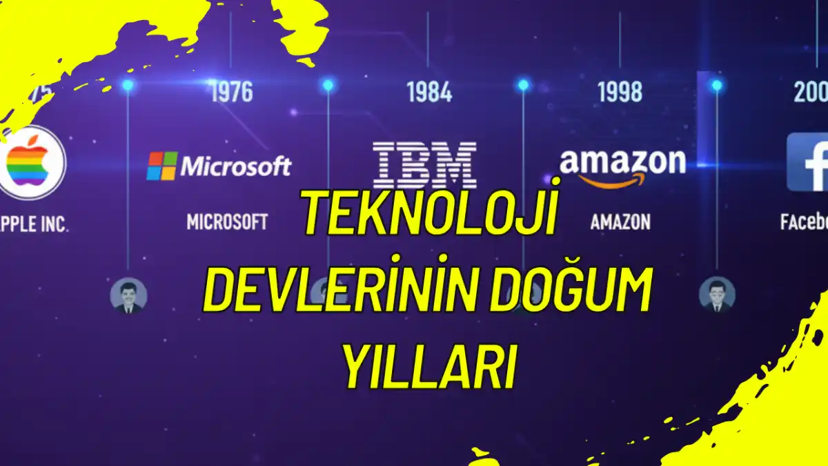 Teknoloji Devlerinin Doğum Yılları