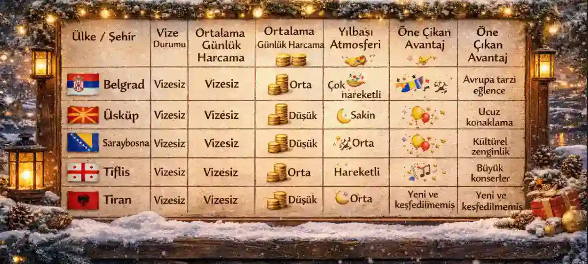 Vizesiz En Ucuz Yılbaşı Tatili