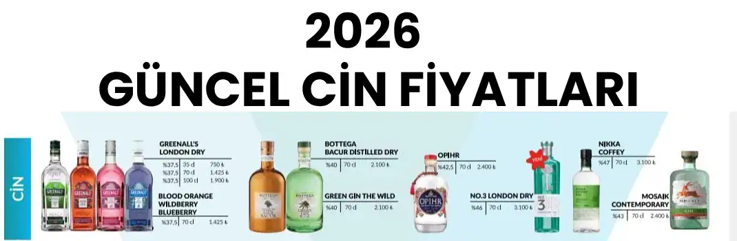 2026 Güncel Cin Fiyatları