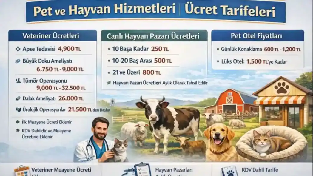 2026 Veteriner Ücretleri