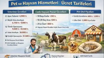 2026 Veteriner Ücretleri