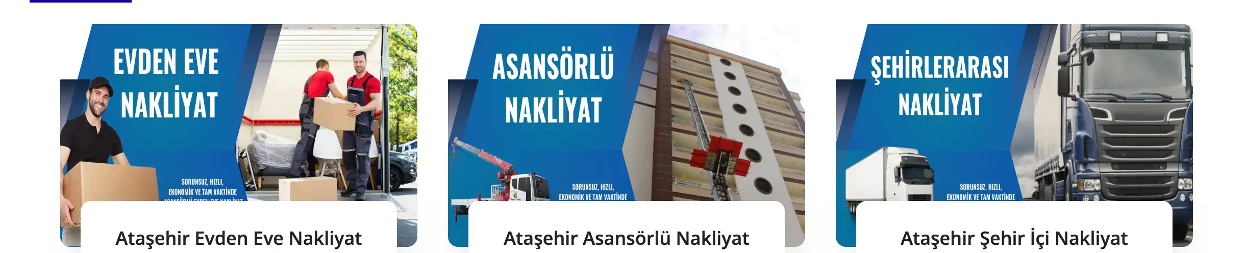 Ataşehir Evden Eve Nakliyat Hizmetleri