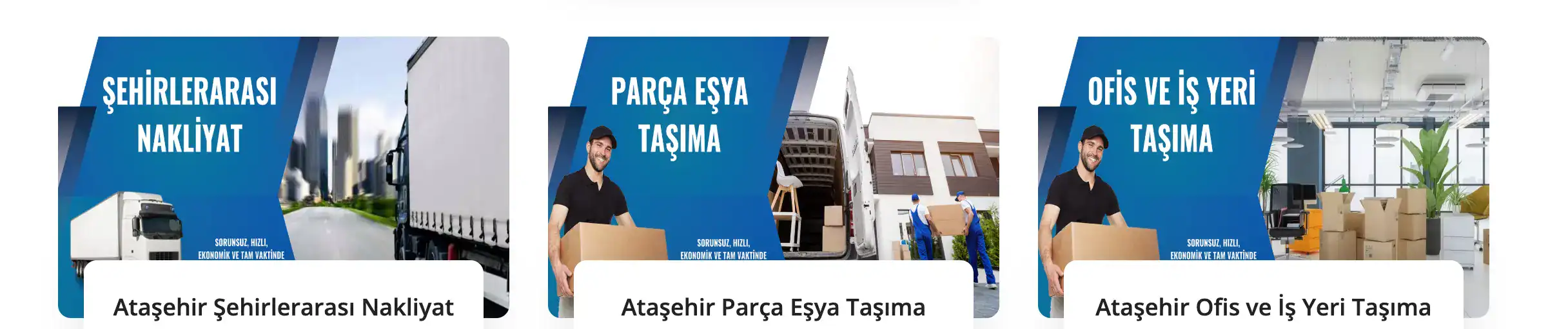 Ataşehir Evden Eve Nakliyat Hizmetleri