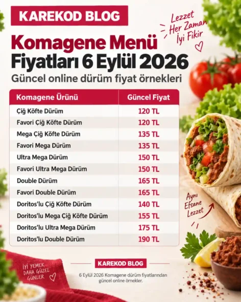 Güncel Komagene Fiyatları