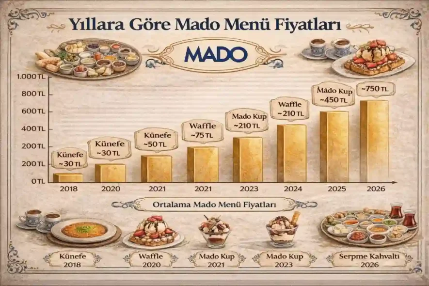 Yıllara Göre Mado Fiyat Listesi