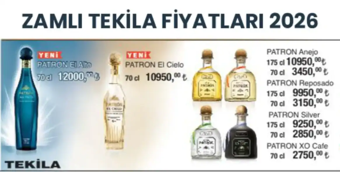 Zamlı Tekila Fiyatları