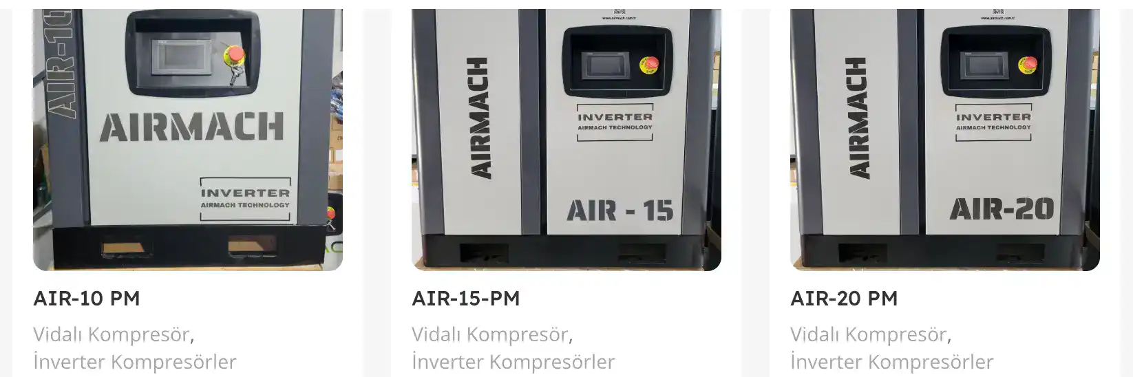 vidalı kompresörler