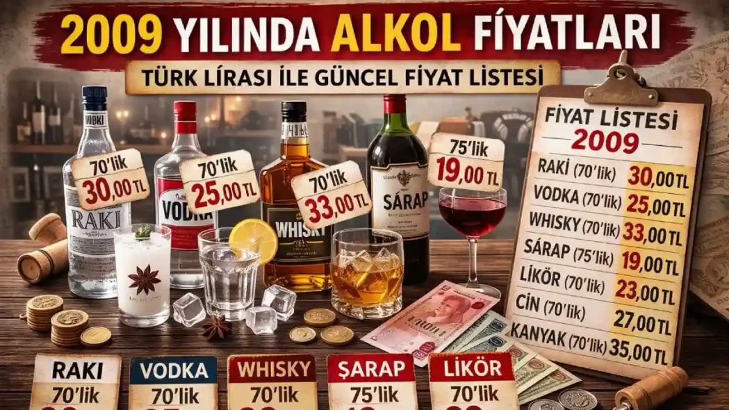 2009 Alkol Fiyatları Ne Kadardı?