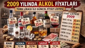 2009 Alkol Fiyatları Ne Kadardı?